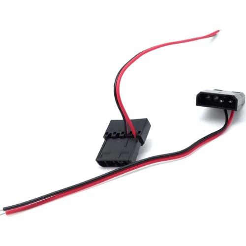 10pcs 4PIN Molex to 2pin Welding line DC Power cable 12V/3A for LED SMD PC box