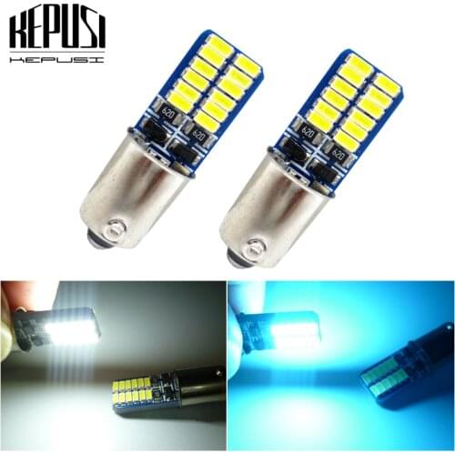 2pcs T11 BA9S T4W H6W 363 1445 17053 182 White 3014 SMD Car Wedge Side Light Lamp Bulb 12V parking Light white ice blue