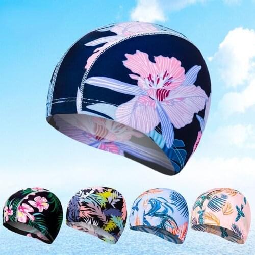 2021 Cap Ladies Suit Solid Color Cloth Adult Fashion Swimming Cap Comfortable Hot Spring Swimming Baby Swim Cap