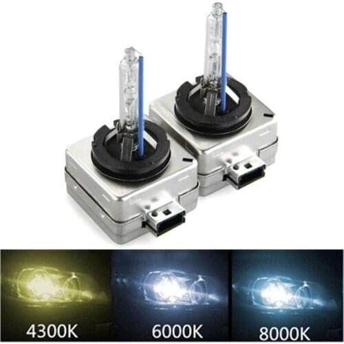 2x D1S HID Bulbs 35W HID Xenon Headlight Bulb With Metal Bracket Protection 4300K 6000K 8000K XENON HID Auto Headlamp Light