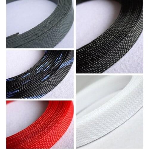 3meter Cable Sleeves 30mm 3 wire Encryption PET Snakeskin mesh Wire Protecting Cable Sleeve wire nylon shock for cable sets
