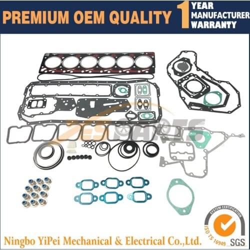 3804897 Full Gasket For Cummins 6B 6BT 6BTA Complete Upper Lower Gasket Set Kit 89-98 Dodge 5.9L