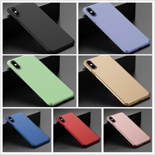 50pcs/lot Matte Slim Phone Case For iPhone 11 Pro Max X XS Max XR 6 6S 7 8 Plus SE2 SE 2 Ultra-thin Frosted Hard PC Back Cover