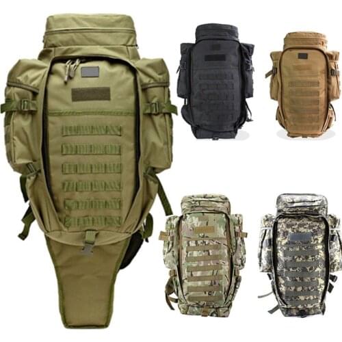 60L Outdoor Sports Bag Backpack Tactical Military Rucksacks Multifunction Camping Hiking Fishing Hunting Bag Assault Knapsack