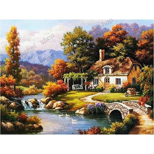 Diamond Embroidery Diy Diamond Painting Cross Stitch Kits Diamond Mosaic Scenery Full Square Diamond Embroidery CE002