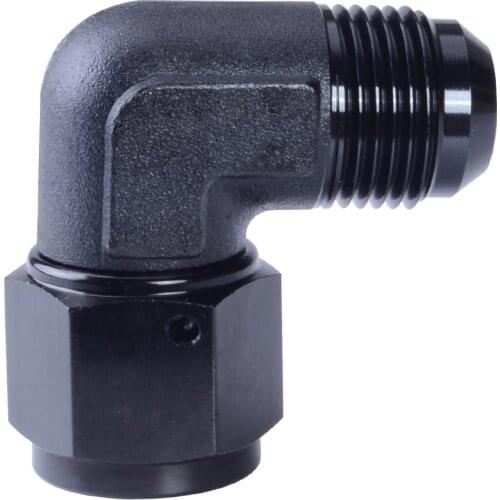 SPEEDWOW Aluminum Male AN10 To AN10 Female 90 Degree Swivel Coupler Union Fitting Adapter New Arrived