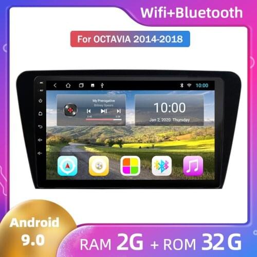 For Skoda Octavia 2014 2015 2016 2017 2018 car GPS All-in-One Navigation Machine Car Navigation Android 9 Car multimedia player