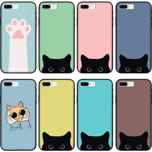 Cute cartoon cat Phone Case For Huawei Honor 30 30s 4T 20 9X Pro 8X 10 lite 9A 8A 8C 8S 9 V20 V30 Y5 Y6 Y7 Y9 2019 Fashion Case