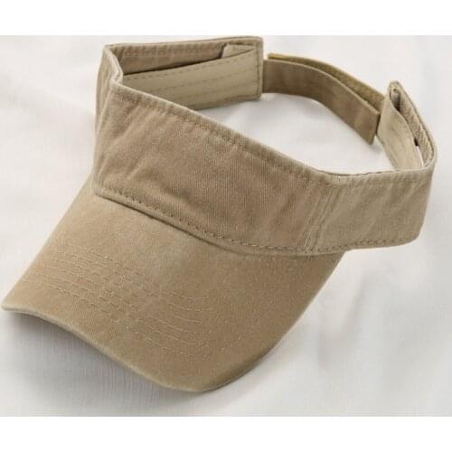 Unisex solid Empty Top Visor Cap Women Sun Hat Man Cotton Cap Running Outdoor sports Cap Adjustable Female