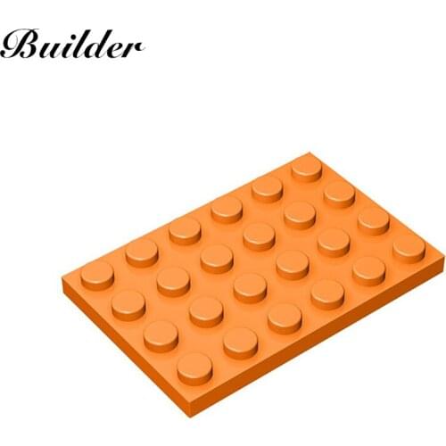 Little Builder 3032 MOC Thin Figures Bricks 4x6 Dots 10pcs Building Blocks DIY Creative Assembles Particles Toys for Children