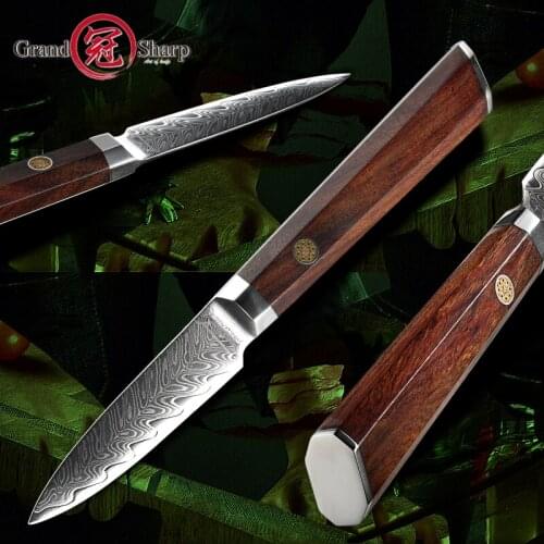 Chef Knife Paring Peeling Kitchen Knives VG10 Japanese Damascus Steel Carving Cooking Tools Tomato SteakKnife Cookware Cutlery
