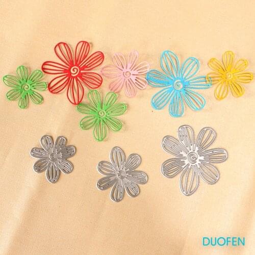 DUOFEN METAL CUTTING DIES 2018 New in Jun 020273 lace flowers for DIY papercraft projects Scrapbook Paper Album greeting cards