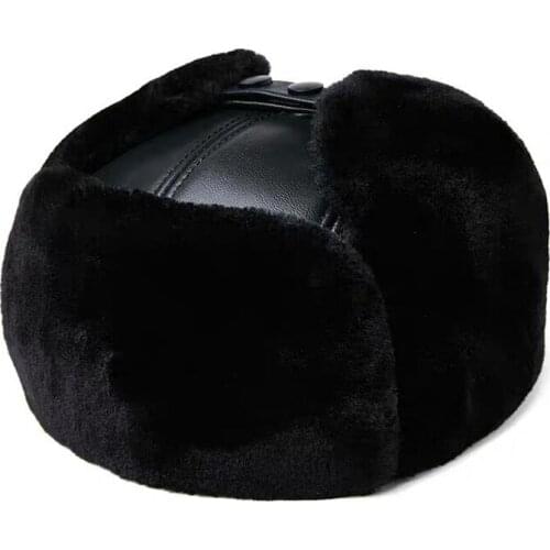 Wholesale New Fashion 2020 Hot Sale 100% High Quality Genuine Round Leather Hats Men Women Winter Warm Sheep leather Cap