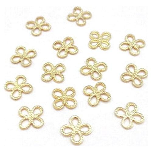 20 pcs/lot Small Flower Buttons Box Jewelry Metal Snap Buttons Gold Color Button Decorative DIY Sewing Accessories For Clothes