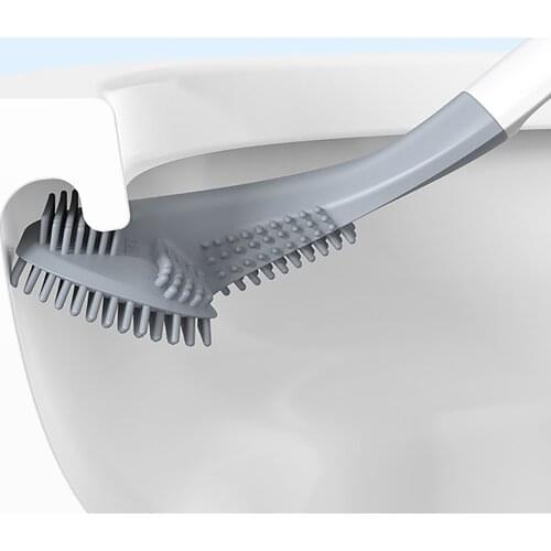 Golf Toilet Brush with Hanging Hole Water-proof Base Self Opening Bathroom Accessories Floor Cleaning Tools Bathroom Accessories