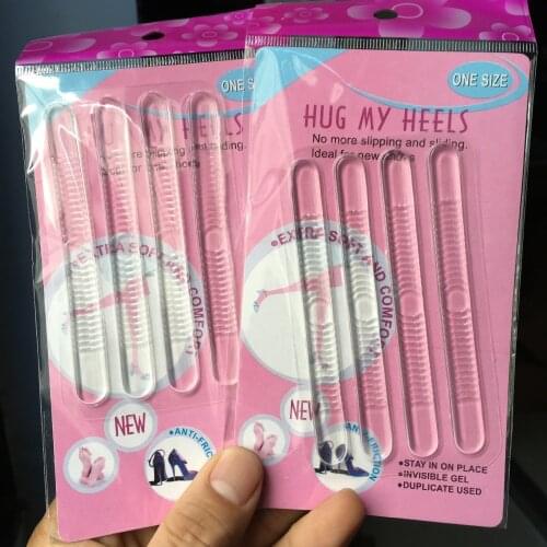 4PC/set Silicone Gel Heel Cushion protector Foot feet Care Shoe Insert Pad shoes accessories soft Insoles