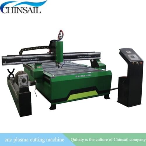Steel stainless steel aluminum plasma cutting machine 1325 1530 cnc pipe plasma cutter
