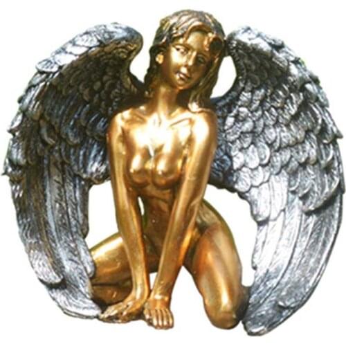 Lovers Angel Wings Art Statue Figure Creative Resin Crafts Simple Crafts Art Statue Decoration for Living Room Home Decoration