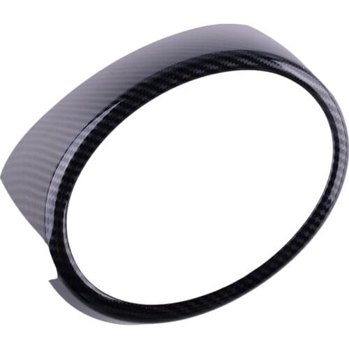 Carbon Fiber Style ABS Car Front Grille Logo Cover Trim Frame Decor Fit for Toyota RAV4 2019 2020