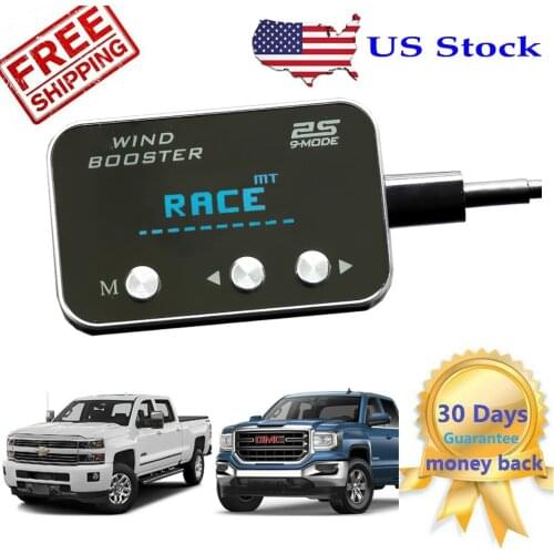 Wind Booster Pedal Accelerator Commander Throttle Controller for 2008-2018 For GM Trucks & SUVs