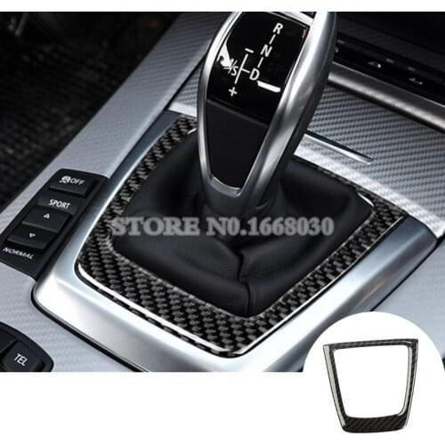 Carbon Fiber Inner Console Gear Shift Box Trim Cover For BMW Z4 E89 2009-2015 Car accesories interior Car decoration