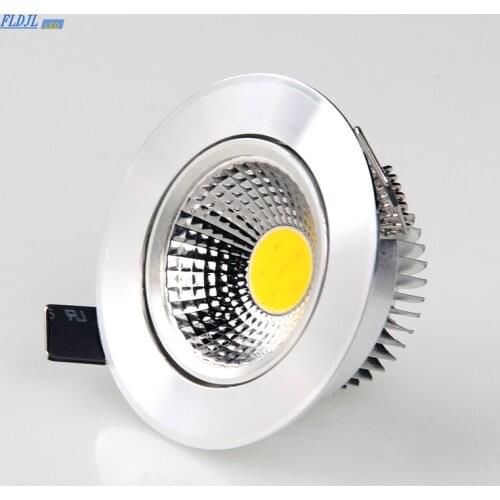 1pcs ac110v 220v Dimmable Led downlight light COB Ceiling Spot Light 3w 5w 7w 12w 15W ceiling recessed Lights Indoor Lighting
