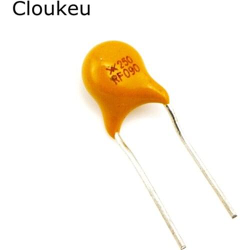 10Pcs TRF250-090 PPTC Resettable fuse 250V 0.09A 90MA RF090