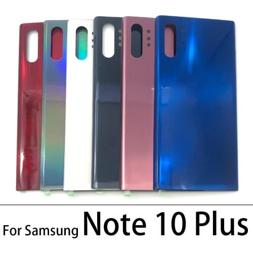 100% Original New Rear Back Battery Cover Door Housing Case With Glue Adhesive Sticker For Samsung Galaxy Note 10 Plus