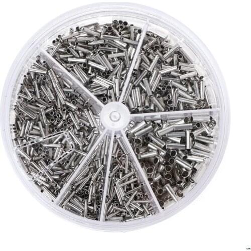1900 Pcs Copper Crimp Wire Linker Cord End Terminals Electrical Set 0.5-2.5mm