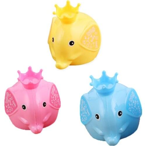 2pc Cartoon Pencil Sharpener Creative Double Hole Manual Pencils Crown Elephant Office Student Supplies Stationery