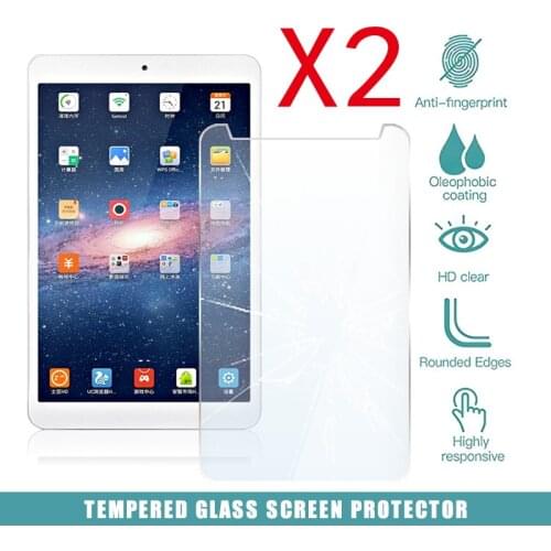 2Pcs Tablet Tempered Glass Screen Protector Cover for Onda V819i / V819 4G 8 Inch Eye Protection Anti-Fingerprint Tempered Film