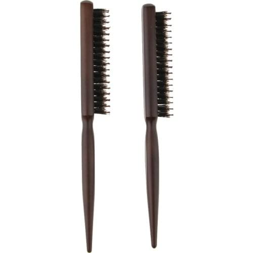 3 Row Bristles Hairdressing Tease Brush Combing Hair Brush Styling Massage Comb Women Curly Detangle Salon Hairdressing Tools
