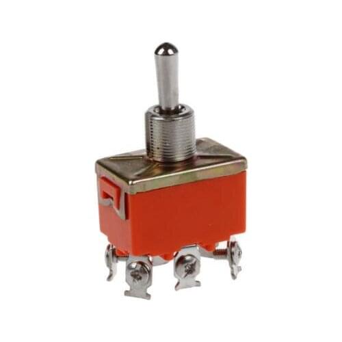 6-Terminals ON/OFF/ON DPDT Toggle Switch AC 250V 15A L6