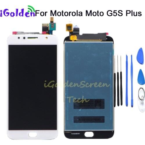 AAA++ 5.5'For Motorola Moto G5S Plus LCD Screen Display WIth Touch Glass Digitizer Assembly Replacement Parts+tools