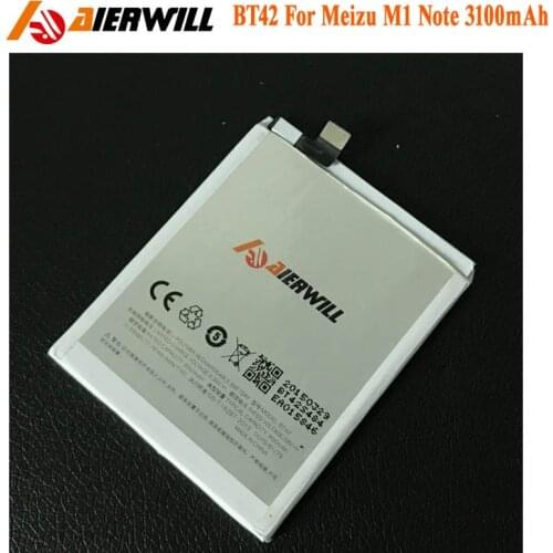 3100mAh BT42 Battery For MEIZU M1 note Batterie Bateria Accumulator AKKU PIL
