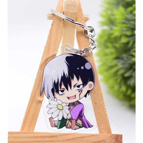 WL0066 Dr.Stone Keychain Acrylic Cartoon Keyring Accessories