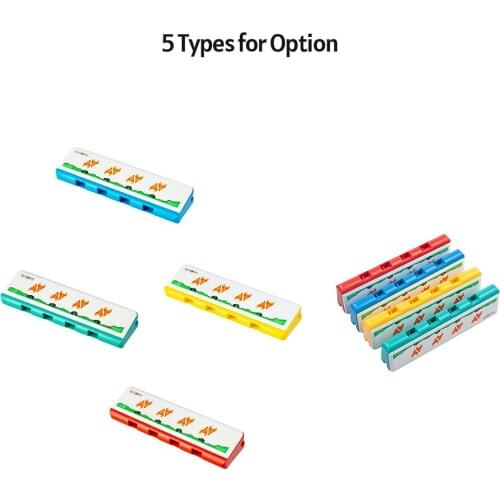 NAOMI Kids Harmonica Plastic Diatonic Harmonicas with 4 Holes 8 Notes Harmonica Musical Instrument Toy for Boys Girls 4 PCS
