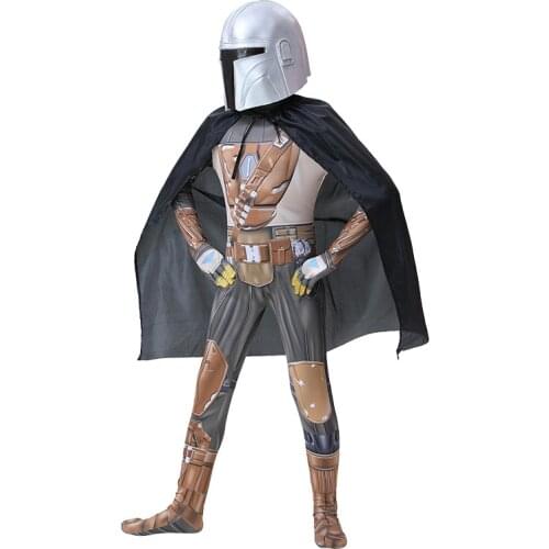 The Mandalorian Cospaly Movie Star Wars Children Mandalorian Cosplay Costume Outfit Cloak For Kids Halloween Carnival Costume