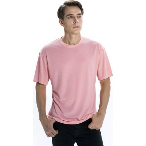 Mens Short Sleeve Pink T-shirt Men Summer Couple Cute Oversized T Shirt Boys Casual Cotton Tee Shirt XXXL Streetwear Tshirt Hot