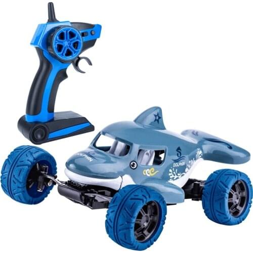 RC Dolphin Car 2.4GHz 1:32 Mini Off-Road Car All Terrain Electric Buggy Toy Cars Stunt Truck Car for Boy Age 8 RC Toy