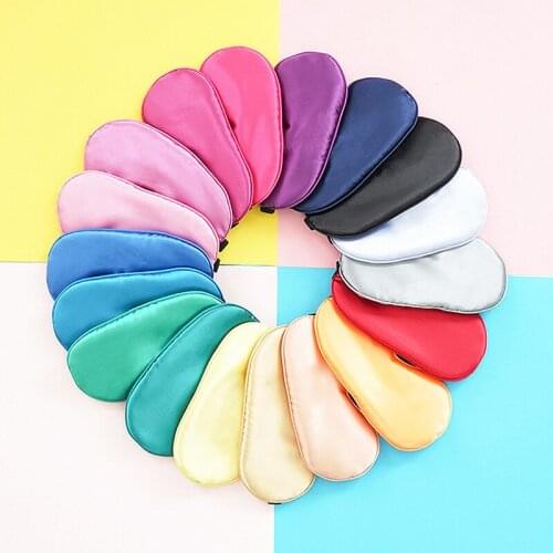 Love Mini Sleep Eye Mask Adjusting Silk Comfortable Air Travel Home Portable Shading Sleeping Help Protector For Man and Women