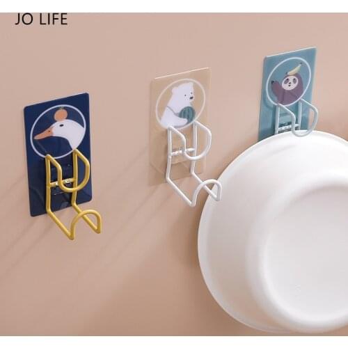 JO LIFE Multifunction Basin Shelf Kitchen Washbasin Rack Saving Space Wall-Mounted Bathroom Towel Storage Racks