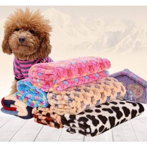 Soft Flannel Pet Mat dog Bed Thicken Warm Cat Dog Blanket puppy Sleeping Cover Towel cushion for small Medium large dogs 23