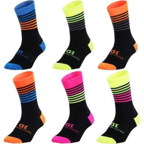 DH Sports Compression Cycling Socks Men Women Professional Racing Bicycle Socks Breathable Running Bike Riding Socks Calcetines