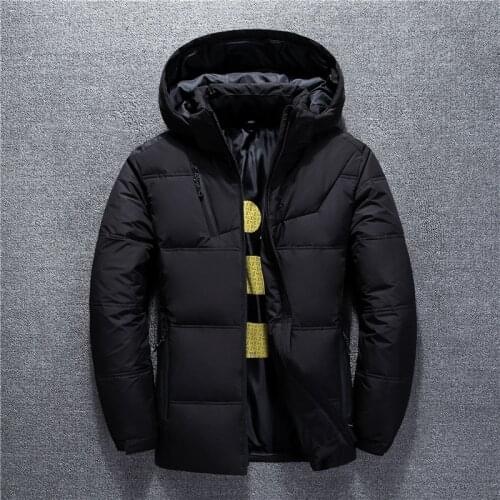 New Winter Hat Down Jacket Mens Short Style Thickened Windbreak Coat Strengthen the trend of self-cultivation in winter