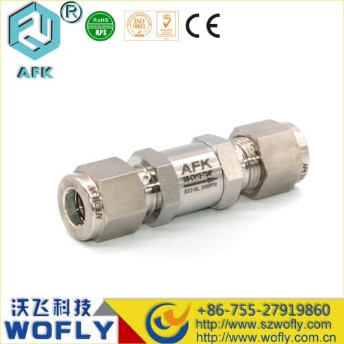 3000PSI High Pressure Check Valve 1/2"OD No Return Valve