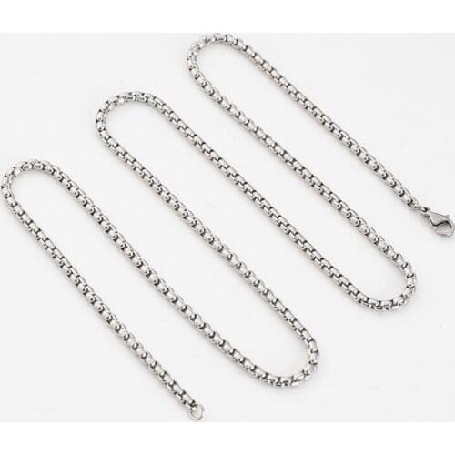 Wholesale Men, Women, Neutral Simple Fashion Exquisite Stainless Steel Necklace. Quantity Can Be Customized In Length