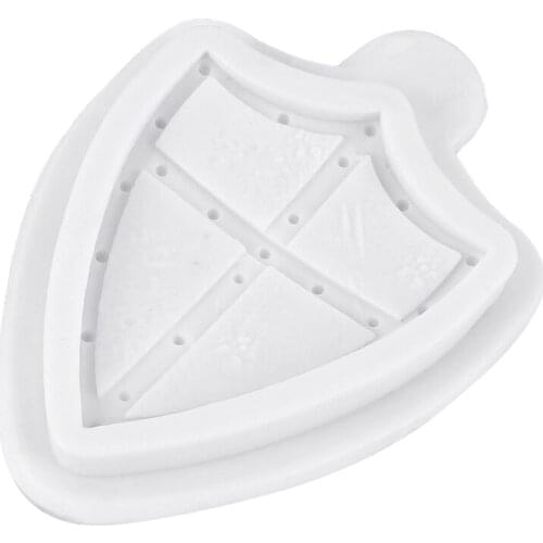 DIY Handmade Soap Making Supplies Silicone Fondant Mold Exquisite Spear and Shield Cake Decorating Candle Molds Flexible