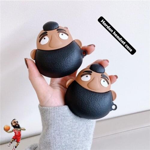 Agrotera Silicone Accessories Skin Cover for AirPods Wireless Charging Case Pro 1 2 American Basketball Player James Harden