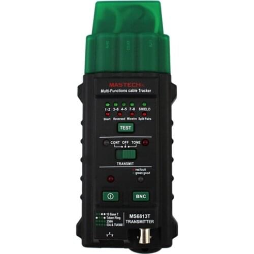MASTECH MS6813 Network Cable Telephone Line Tester Detector Transmitter RJ45
